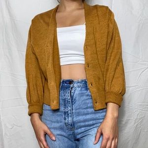 Mustard Yellow Cardigan